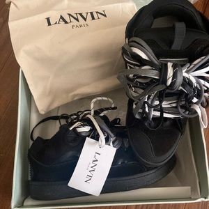 LANVIN CURB SNEAKERS SLIGHTLY WORN!